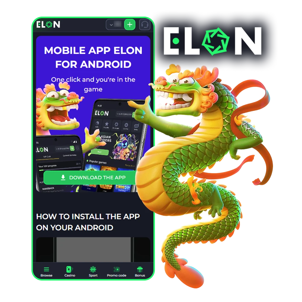 Download the ElonBet mobile app and play casino games right from your mobile device.