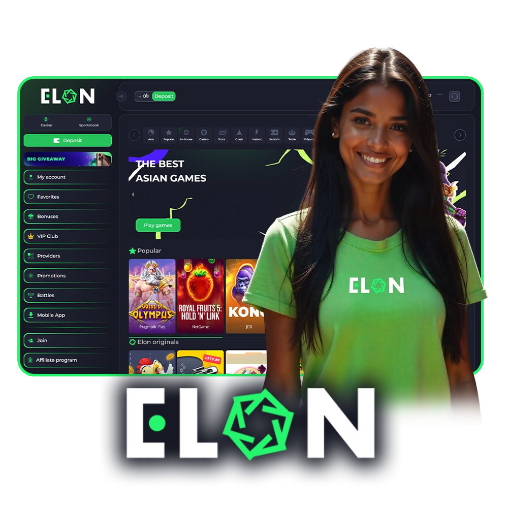 ElonBet is a new platform for casino games and sports betting.