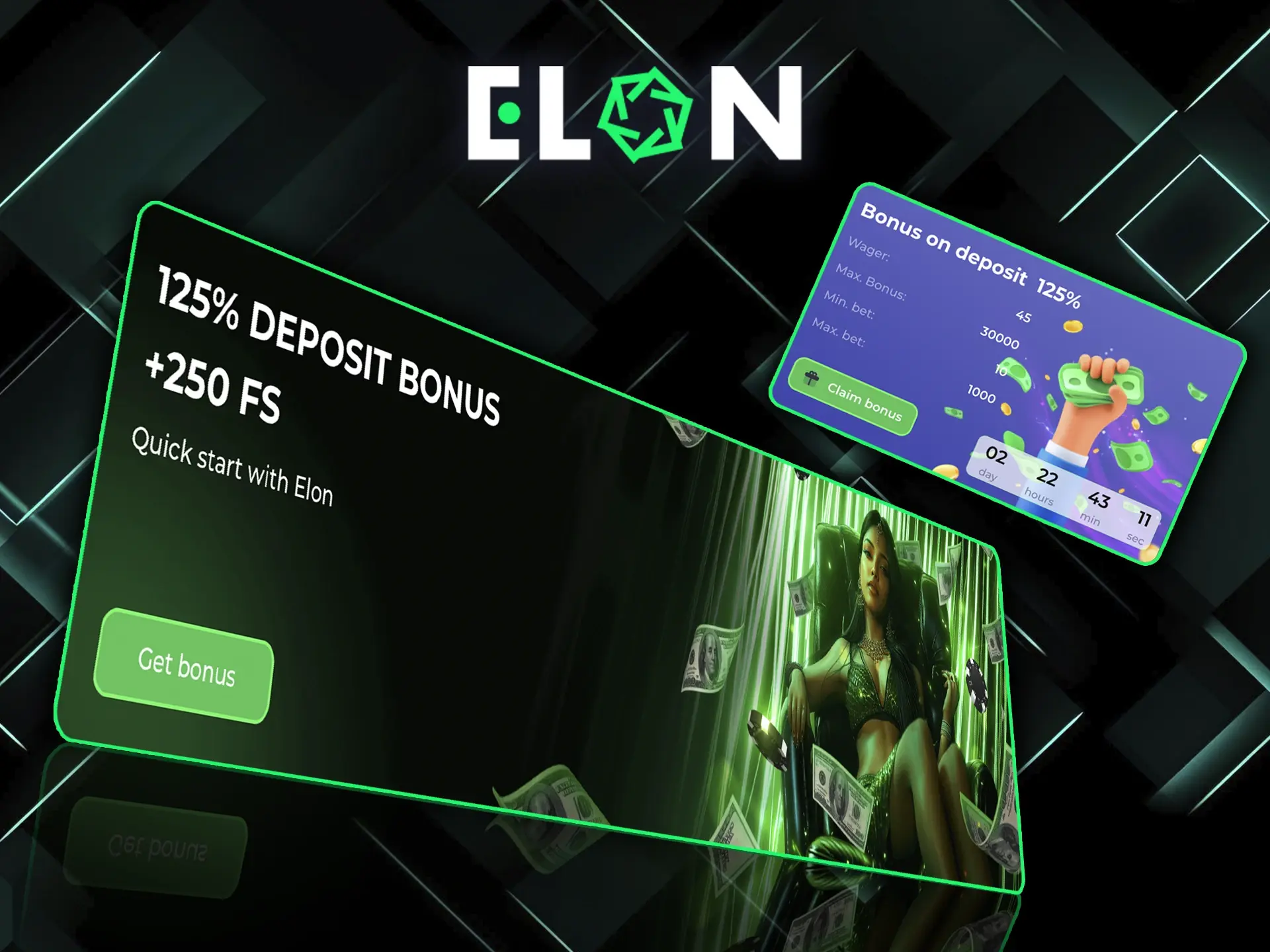 Increase your bet size with a big welcome bonus from ElonBet Casino.