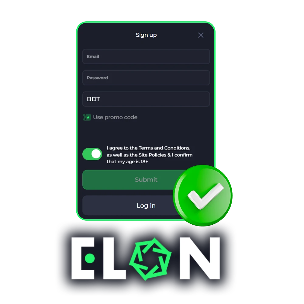 Learn how to properly register on ElonBet.