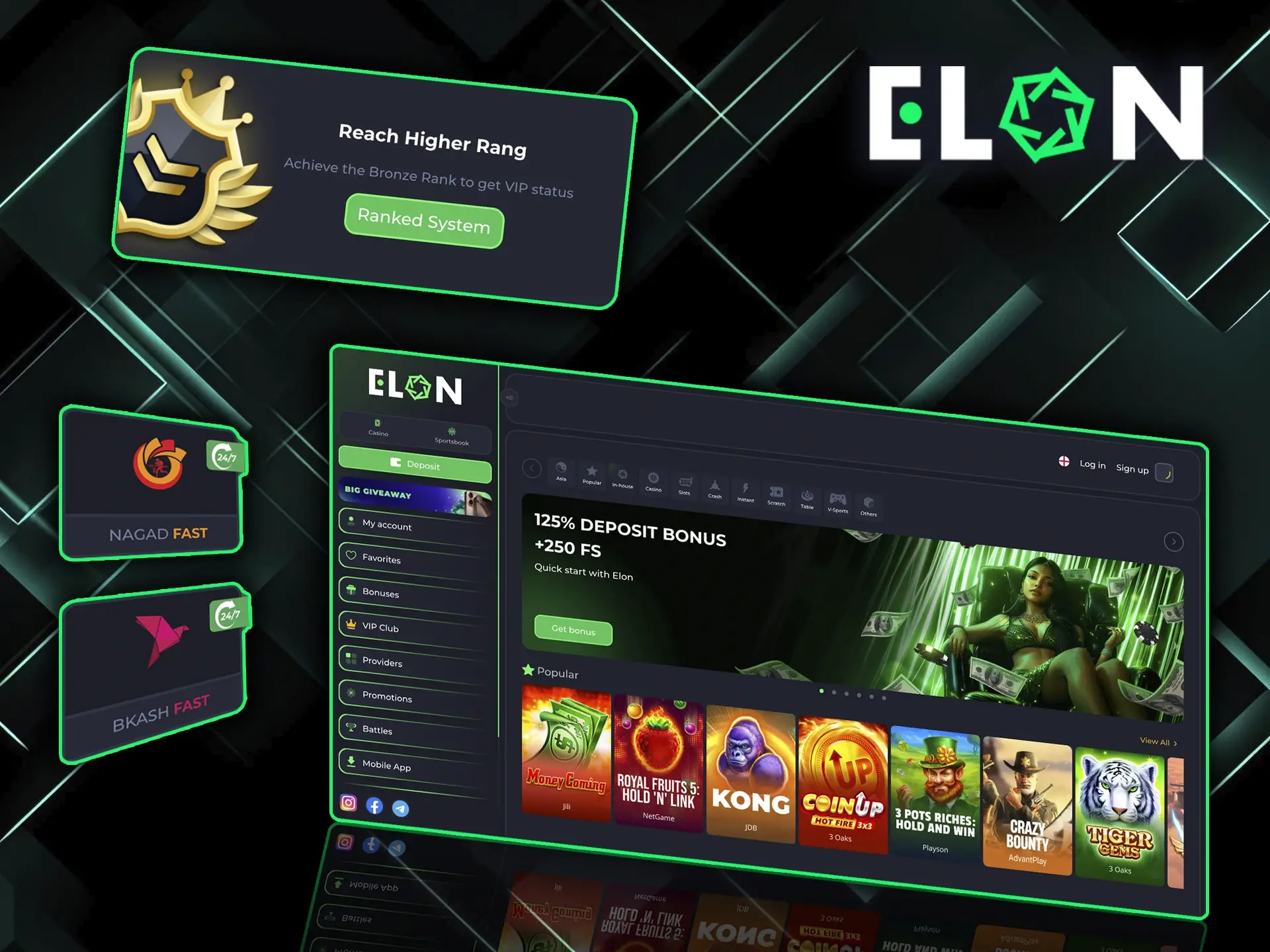 Find out why you should choose ElonBet Casino to sign up for an account.